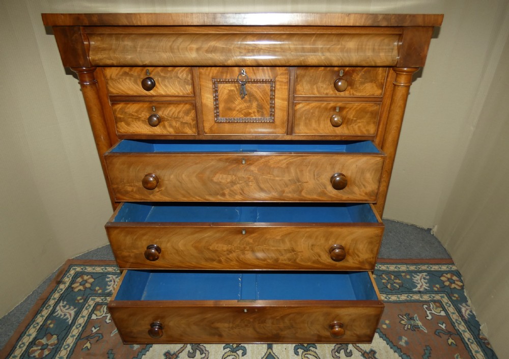 Mahogany scotch chest of drawers View VII