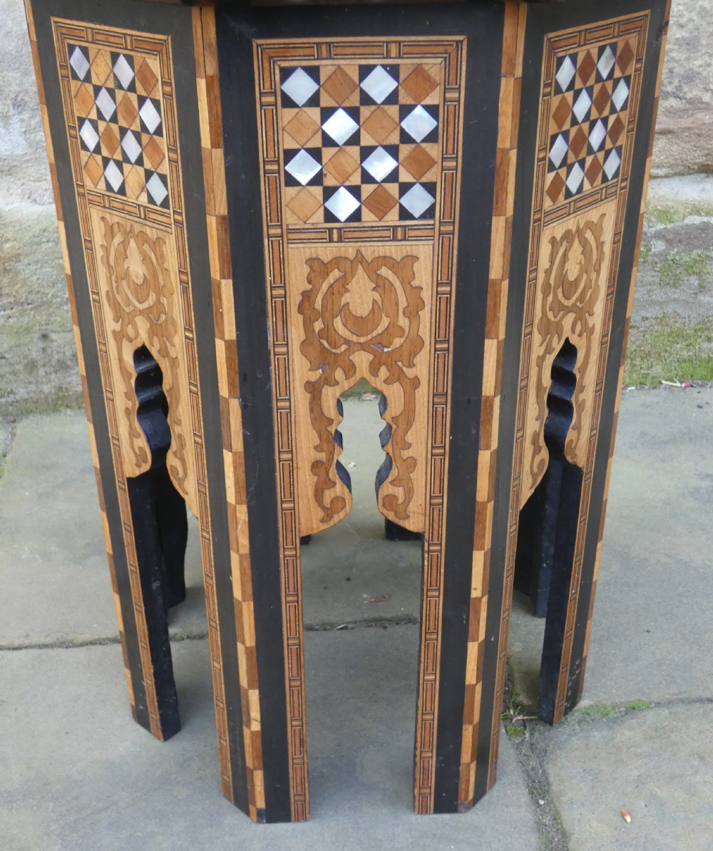 Inlaid Moorish table - Liberty & Co. View VI