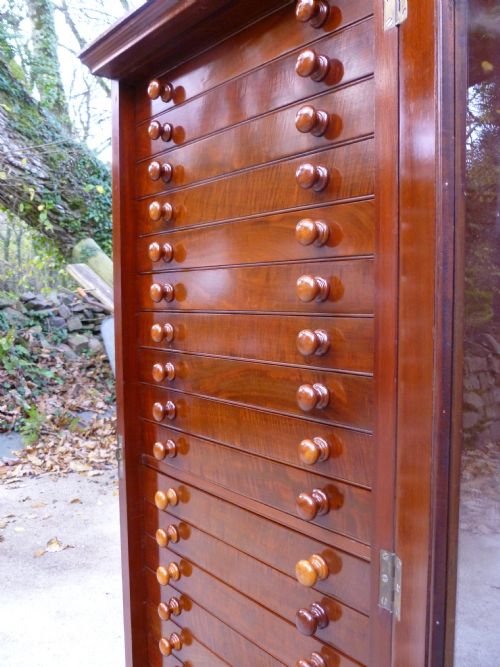 fig 1. VICTORIAN MAHOGANY 20 DRAWER COLLECTORS CABINET
