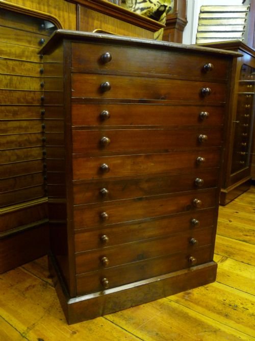 fig 1. ANTIQUE VICTORIAN COLLECTORS CABINET