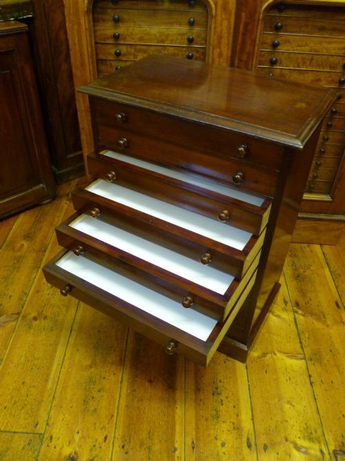 fig 2. ANTIQUE VICTORIAN COLLECTORS CABINET