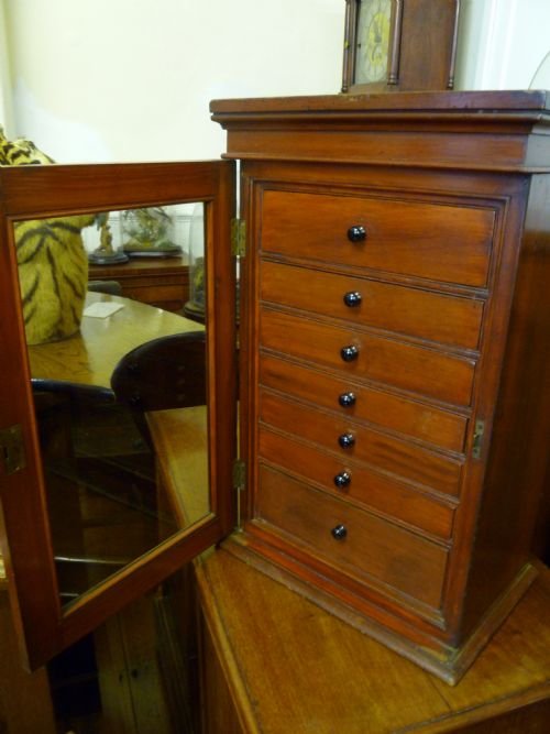 fig 1. ANTIQUE COLLECTORS OR CURIO CABINET