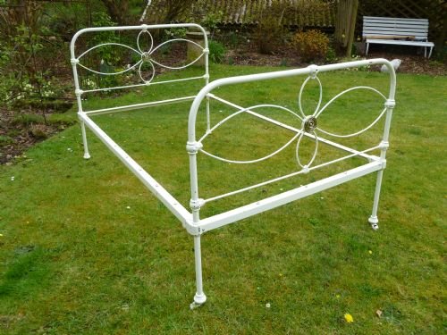 A Good Victorian Brass and Iron Bed.
