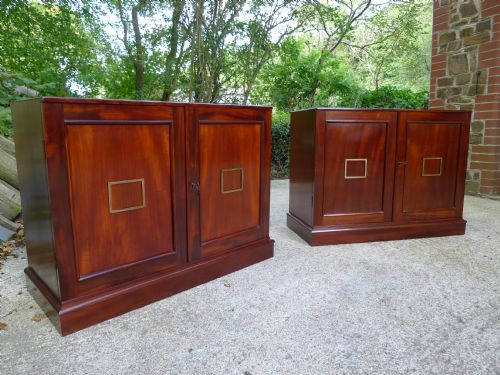A Pair of Very Fine 16 Drawer, Mid Victorian, Mahogany Collectors Cabinets, Circa 1850.