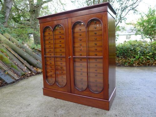 A Superb 32 Drawer, Victorian Mahogany Collectors Cabinet Circa 1870