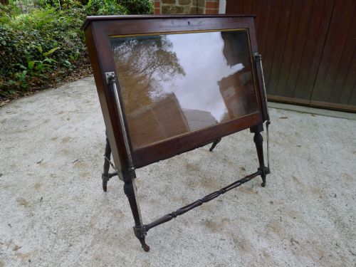 A Good Antique Walnut Folio Stand
