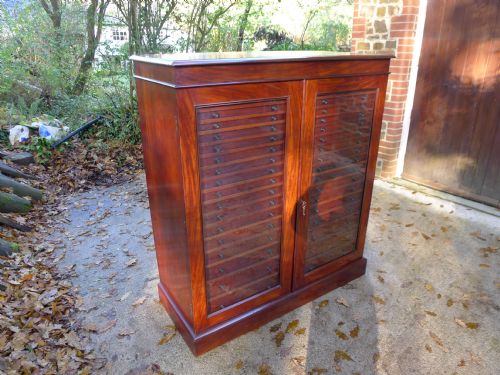 A Very Fine Victorian, 36 Graduated Drawer, Mahogany Collectors Cabinet.