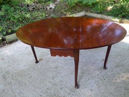A Very Fine and Early Mahogany Drop Leaf Dining Table Circa 1750