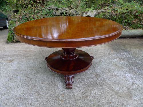 fig 2. FINE VICTORIAN MAHOGANY LOO OR 'TIP-TOP' DINING TABLE. CIRCA 1870.