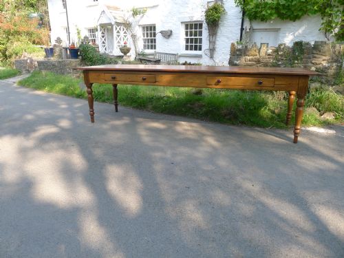 fig 3. AN ENGLISH 317cm, FARMHOUSE TABLE FROM DEVON CIRCA 1870