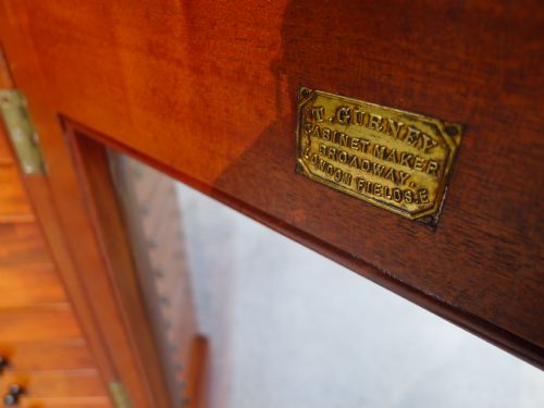 fig 3. A SUPERB 30 DRAWER COLLECTORS CABINET BY THOMAS GURNEY CIRCA. 1880.
