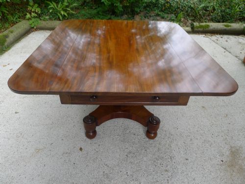 A Fine English Mid Victorian Honduras Mahogany Supper/dining/library Table Circa 1850
