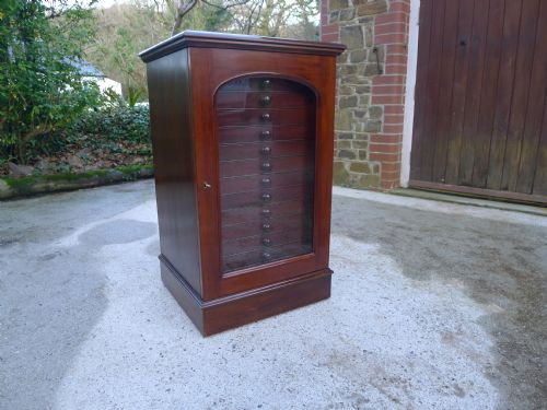 A Good and Very Versatile 14 Drawer Collectors Cabinet by Watkins and Doncaster.