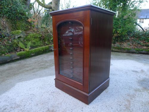 fig 2. A GOOD AND VERY VERSATILE 14 DRAWER COLLECTORS CABINET BY WATKINS AND DONCASTER.