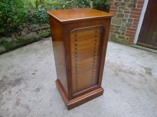 A Magnificent and Rare 20 Drawer Collectors Cabinet by Thomas Gurney Circa 1880.