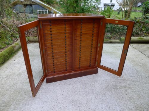 fig 1. FOR THE CONNOISSEUR, THE ULTIMATE 40 DRAWER COLLECTORS CABINET BY THOMAS GURNEY. CIRCA 1880.