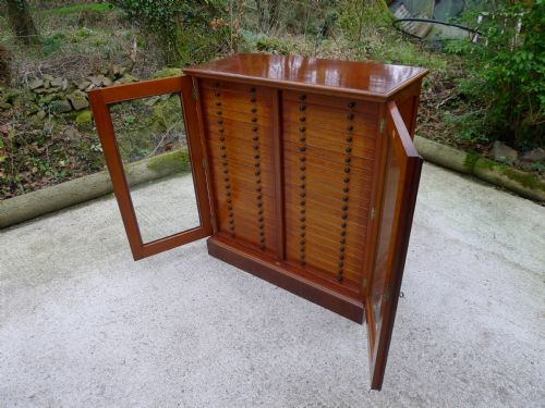 fig 3. FOR THE CONNOISSEUR, THE ULTIMATE 40 DRAWER COLLECTORS CABINET BY THOMAS GURNEY. CIRCA 1880.
