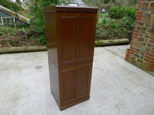 fig 1. HILLS OF WILLESDEN PAIR OF TEN DRAWER ENTOMOLOGICAL COLLECTORS CABINETS IN OAK.