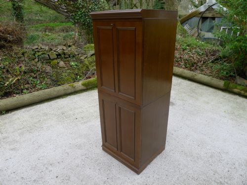 fig 3. HILLS OF WILLESDEN PAIR OF TEN DRAWER ENTOMOLOGICAL COLLECTORS CABINETS IN OAK.