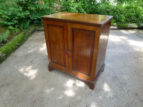 fig 2. A GEORGIAN MAHOGANY COLLECTORS CABINET CIRCA 1820 WITH COLLECTION OF EXOTIC BUTTERFLIES AND MOTHS.