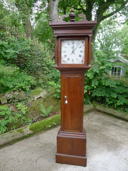 A 30 Hour Solid Oak Longcase Clock by Hinksman of Brosley Circa 1820.