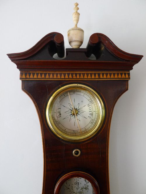 fig 1. A VERY FINE 1O INCH WHEEL BAROMETER BY JAMES GATTY OF LONDON CIRCA 1790