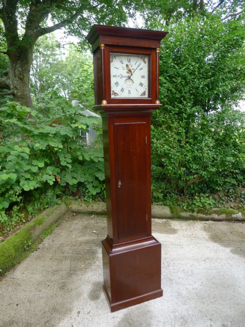fig 1. A MAHOGANY 30 HOUR LONGCASE CLOCK BY UGLOW OF STRATTON ,(NORTH CORNWALL), CIRCA 1820