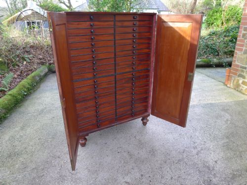 A 40 Drawer Collectors Cabinet Circa 1840. Property of J.c.dale 1791-1872