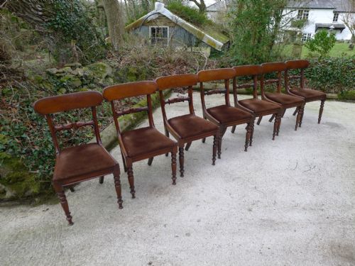 Seven William IV Mahogany Dining Chairs Circa 1834