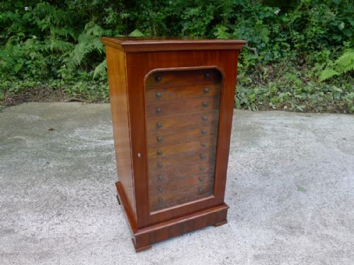 Thomas Gurney 12 Drawer Collectors Cabinet Circa 1880