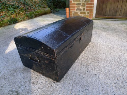 A Superb Dome Top Coaching Trunk Circa 1820