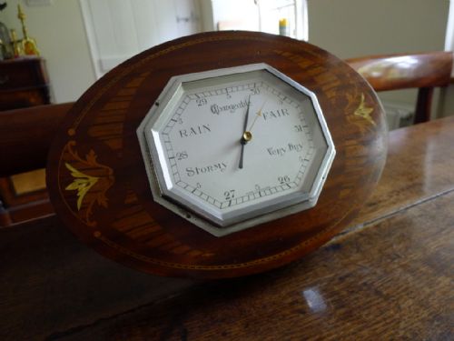 An 'Art Deco' Aneroid Wall Barometer Circa 1930.