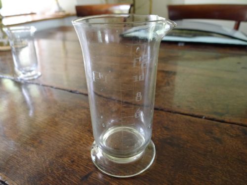 3 VICTORIAN MEDICINE GLASS MEASURES CIRCA 1870 - ADDITIONAL PHOTO 2