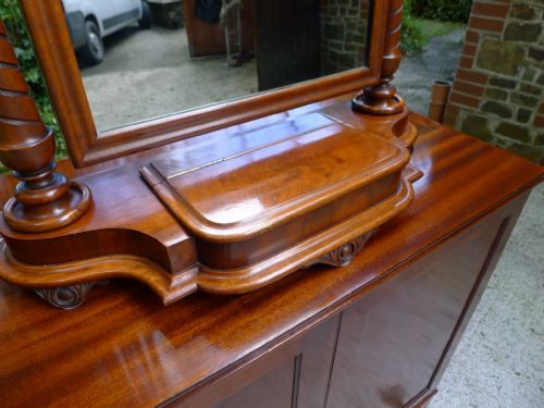 fig 1. A FINE VICTORIAN MAHOGANY DRESSING TABLE SWING MIRROR CIRCA 1880