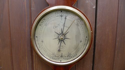 fig 1. A SUPERB WHEEL BAROMETER BY CHARLES AIANO OF LONDON CIRCA 1800