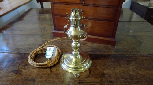 A Brass Gimballed Maritime Lamp Circa 1910.