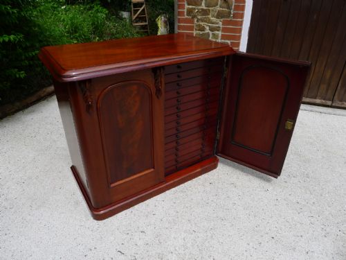 A Super Victorian Mahogany 30 Drawer Collectors Cabinet. Circa 1870.