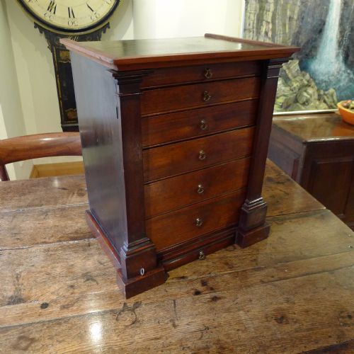 A Very Attractive and Unusual Mahogany Collectors Cabinet. Circa 1840.
