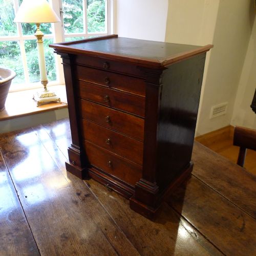 fig 1. A VERY ATTRACTIVE AND UNUSUAL MAHOGANY COLLECTORS CABINET. CIRCA 1840.