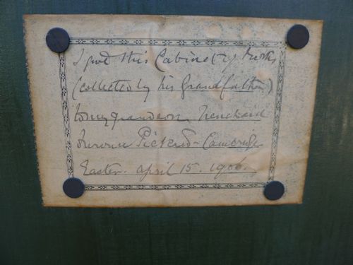 AN EXCELLENT ORIGINAL PAINTED 12 DRAWER COLLECTORS CABINET CIRCA 1870 - ADDITIONAL PHOTO 5