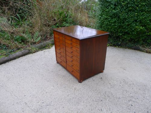 fig 3. A FINE VICTORIAN DEAL & MAHOGANY GRADUATED COLLECTORS CABINET. CIRCA 1870.