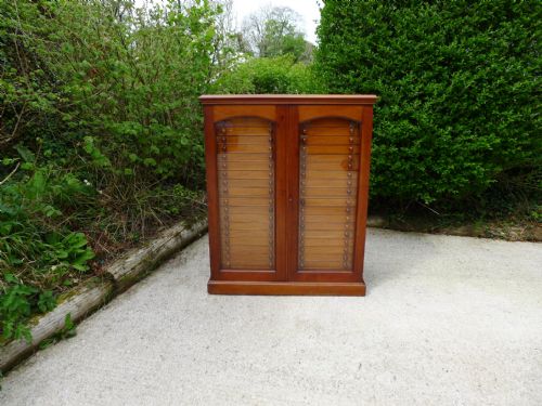 fig 3. A SOLID MAHOGANY 40 DRAWER COLLECTORS CABINET OF SPECTACULAR QUALITY. CIRCA 1900