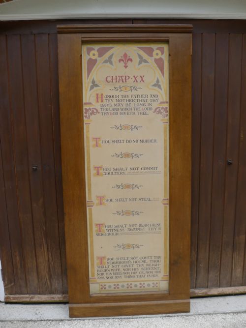 A Superb Wall Mounting Illuminated Religious Text from a 'Tin Tabernacle' Circa 1890.