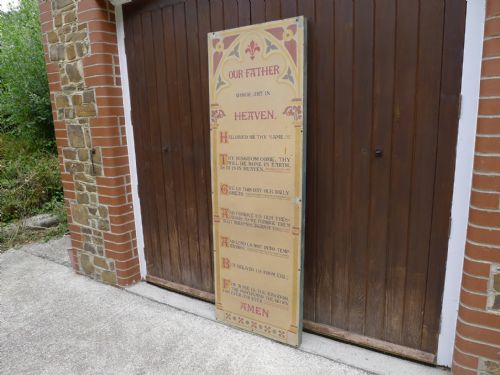 A SUPERB WALL MOUNTING ILLUMINATED RELIGIOUS TEXT FROM A TIN TABERNACLE CIRCA 1890 - ADDITIONAL PHOTO 2