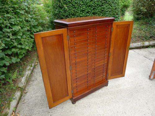 fig 3. A MAGNIFICENT 40 DRAWER VICTORIAN MAHOGANY COLLECTORS CABINET CIRCA 1870