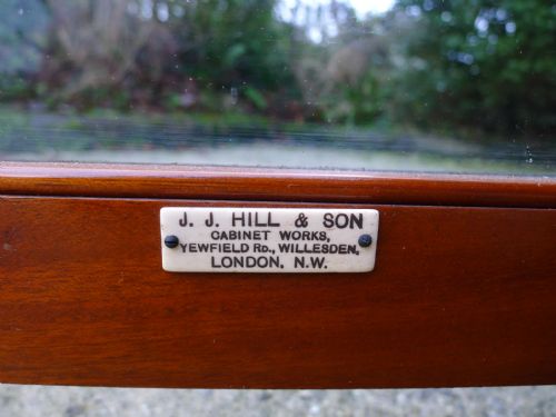 fig 2.  18 DRAWER DEAL AND MAHOGANY COLLECTORS CABINET BY J.J HILL & SON OF WILLESDEN CIRCA 1900.