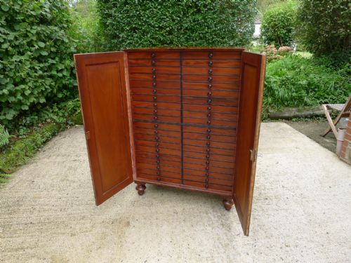 AN HISTORICALLY IMPORTANT 40 DRAWER MAHOGANY COLLECTORS CABINET PROPERTY OF THE LATE JCDALE 1791 1872 - ADDITIONAL PHOTO 8