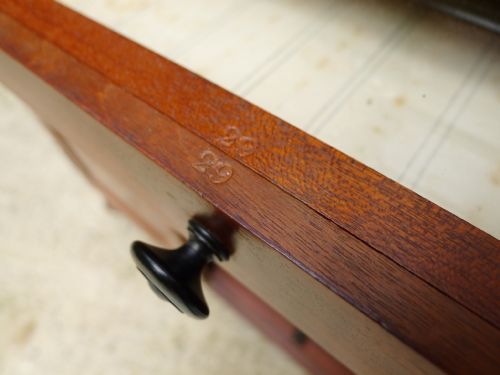 AN HISTORICALLY IMPORTANT 40 DRAWER MAHOGANY COLLECTORS CABINET PROPERTY OF THE LATE JCDALE 1791 1872 - ADDITIONAL PHOTO 17