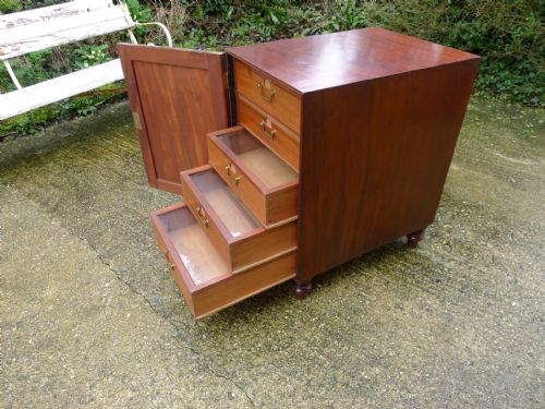 A SUPERB 5 DRAWER CUBAN MAHOGANY COLLECTORS CABINET CIRCA 1790 - ADDITIONAL PHOTO 10