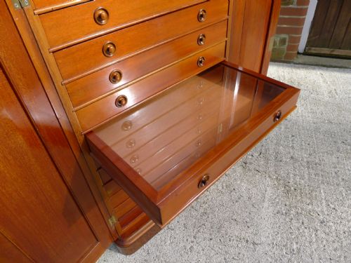 fig 2. AN EXCELLENT VICTORIAN MAHOGANY COLLECTORS CABINET CIRCA 1880.